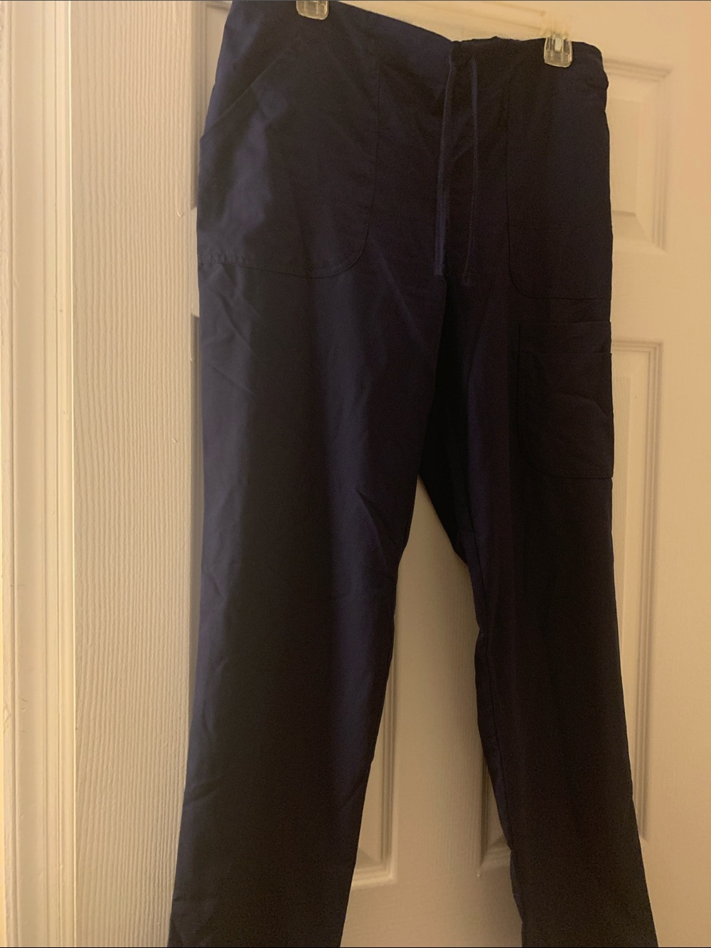 Scrubstar Navy Blue Cargo Scrub Pants with Drawstring Waist